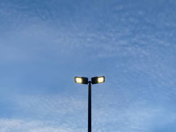 istock Electric pole and sky in the evening 1324078720