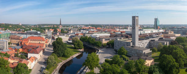 The city of Västerås in Västmanland stock photo