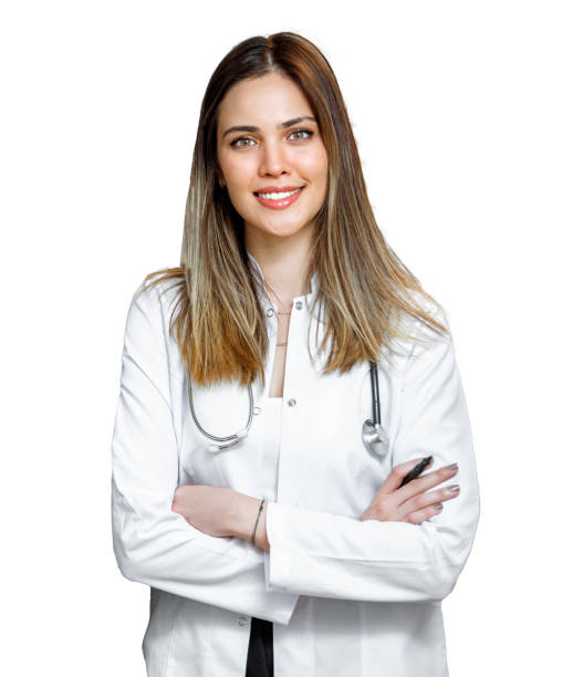 istock Woman Doctor isolated on white background 1324084362