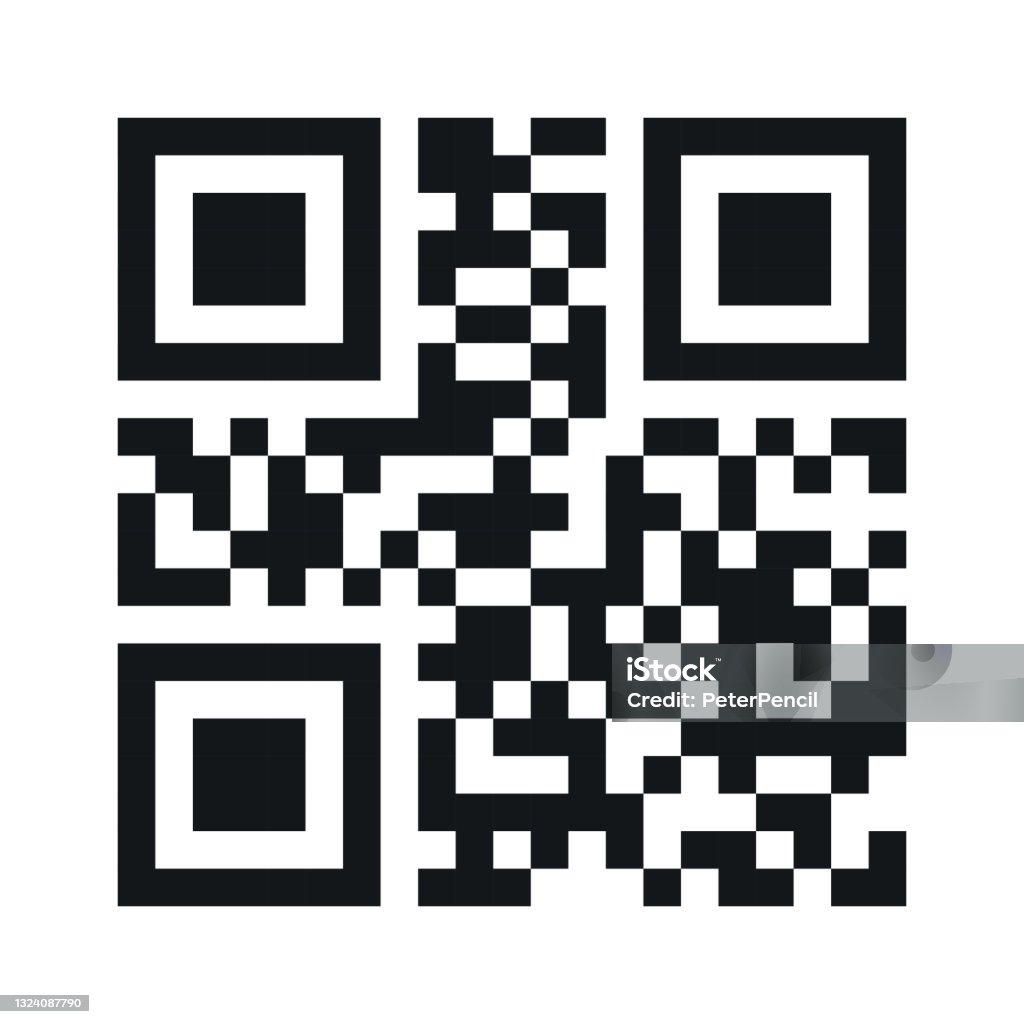 Qr Code Abstract Vector Bar Code Vector Illustration Stock Illustration ...