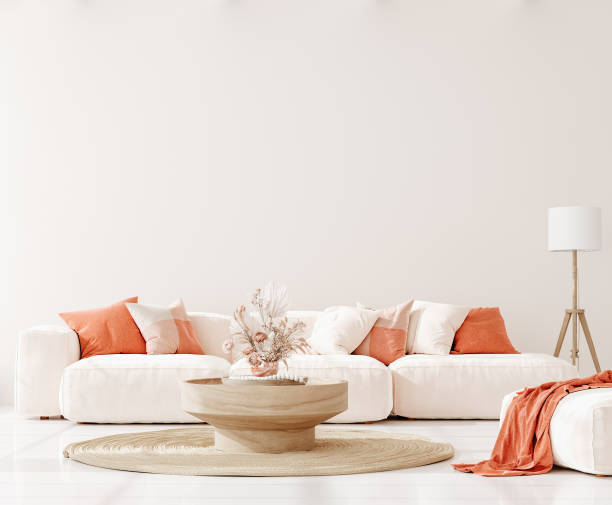 istock Home mockup in living room interior background 1324089091