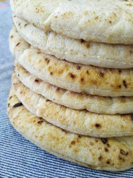 istock Israeli Pita Bread, pita pan 1324092770