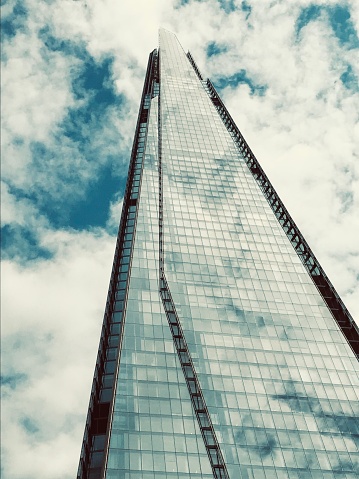 The Shard, also referred to as the Shard of Glass, a 72-storey skyscraper, designed by the Italian architect Renzo Piano, in Southwark, London, that forms part of the Shard Quarter.