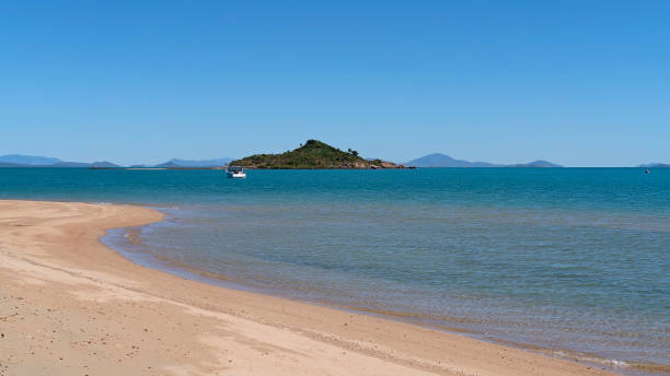 istock Seascape With Boat Offshore 1324100035