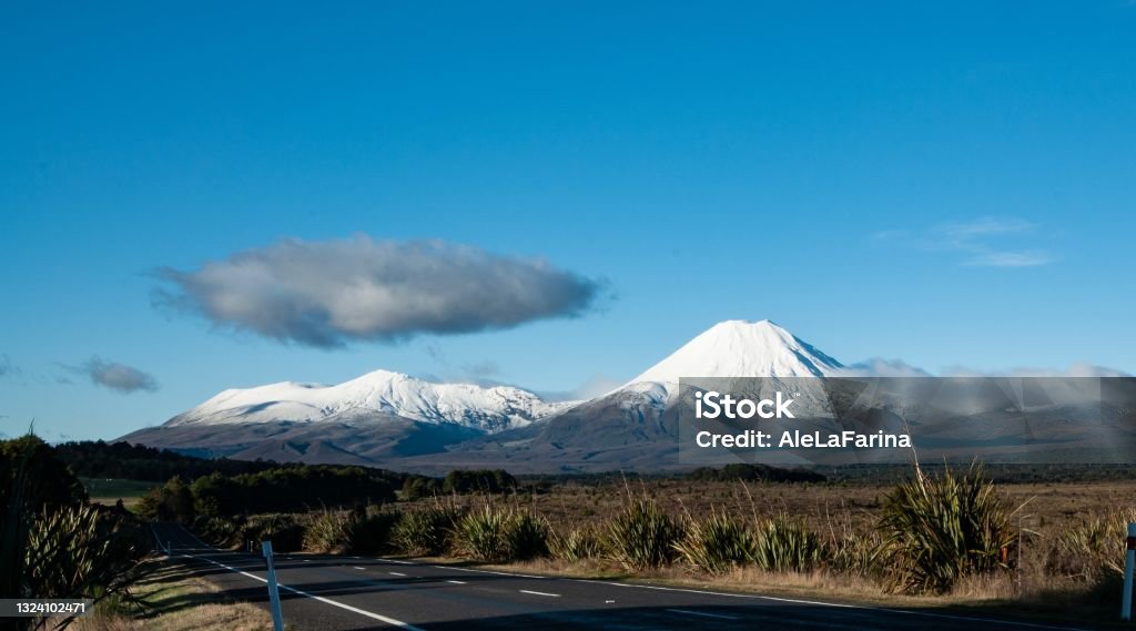 Ankunft in Tongariro Nationalpark - Lizenzfrei Berg Stock-Foto Ankunft in Tongariro Nationalpark - Lizenzfrei Berg Stock-Foto
