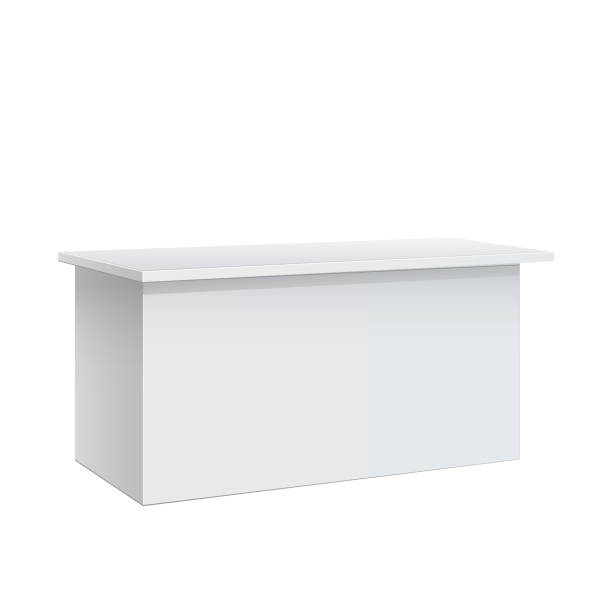 istock Promotion counter, Retail Trade Stand Isolated on the white background. 1324103812