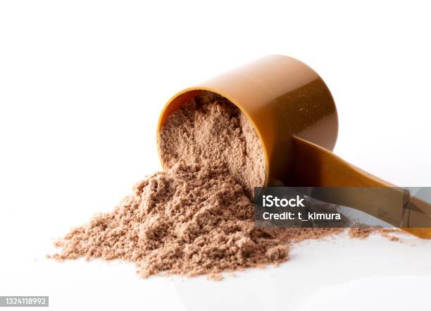 Whey Protein Powder Stock Photo - Download Image Now - Protein, Protein Drink, Ground - Culinary