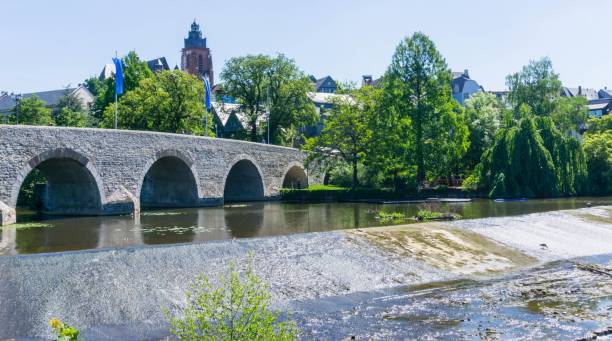 istock Bridge and River Lahn Wetzlar Germany 1324122132