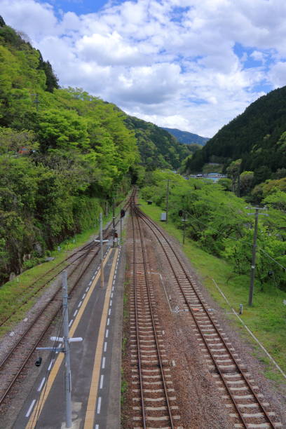 istock Oboke Station,line,Fresh green (Miyoshi City, Tokushima Prefecture) 1324123944