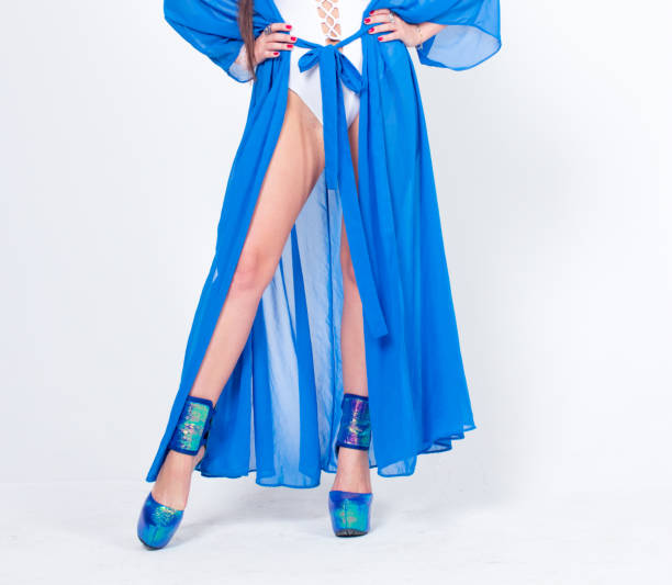 istock Pretty woman posing in bathrobe 1324124554