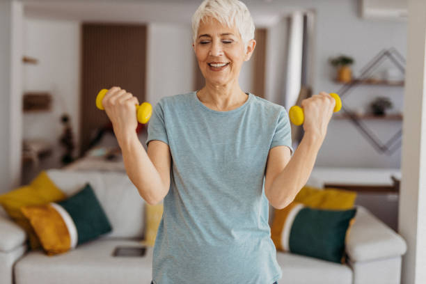 istock Senior woman exercising 1324128289