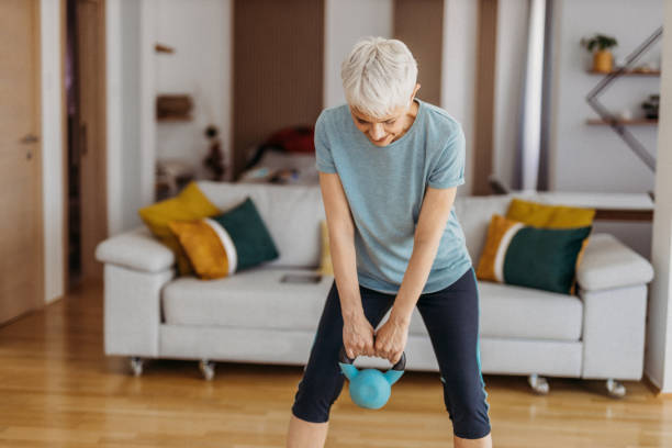 istock Senior woman exercising 1324128302
