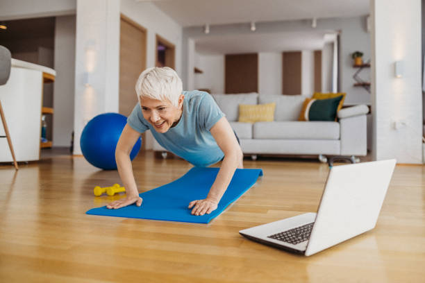istock Senior woman exercising 1324128303