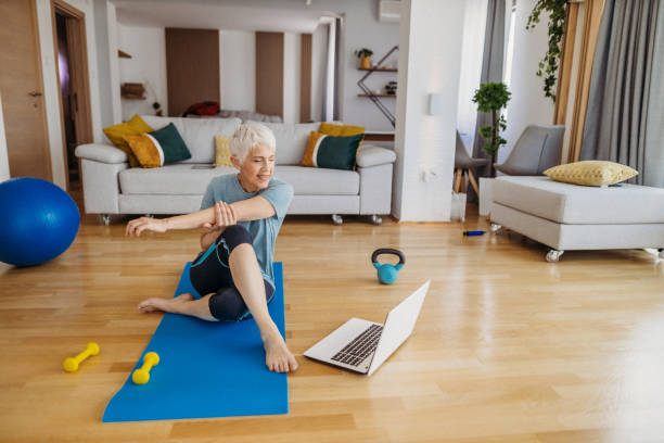 istock Senior woman exercising 1324128356