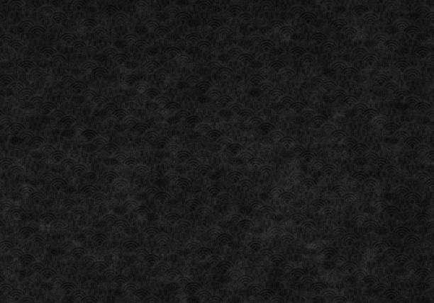 istock Black background of Japanese paper 1324134465