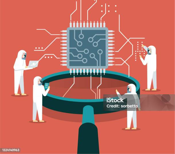 Computer Process Stock Image Manufacturing Process Stock Illustration - Download Image Now ...