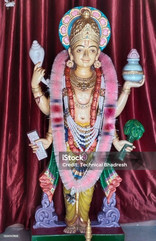 Hindu god statue in ram temple ayodhya God Stock Photo