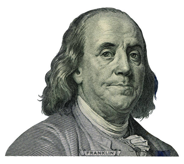 istock Portrait of Benjamin Franklin extracted from US banknotes 1324145428