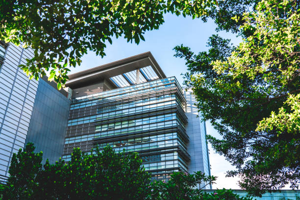 istock Modern office building in Hong Kong city 1324147120