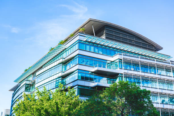 istock Modern office building in Hong Kong city 1324147175