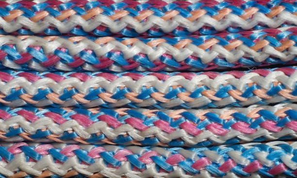 istock Texture of multi-colored nylon ropes. 1324151751