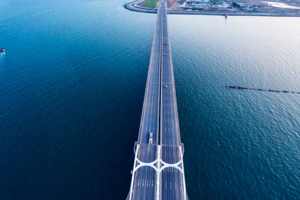 istock Scenery picture: a bridge on the sea 1324152825