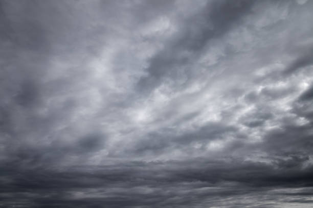 istock Cloudy dark stormy sky. Natural background 1324155068