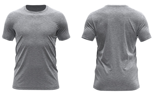 3D render Short Sleeve Round Neck T-shirt
