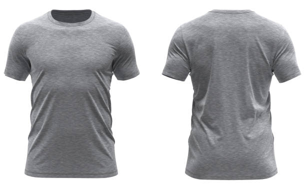 3,200+ Gray Shirt Front Back Stock Photos, Pictures & Royalty-Free ...
