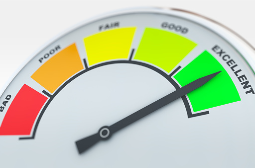 Rating gauge. High Resolution Digitally Generated Image