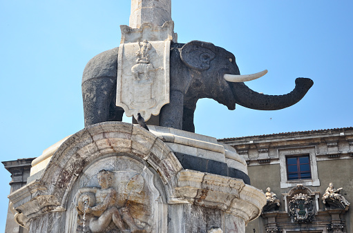 Elephant Fountain (Fontana dell’Elefante) is considered the symbol of Catania, Sicily, Italy. Giovanni Battista Vaccarini created this fountain in 1736