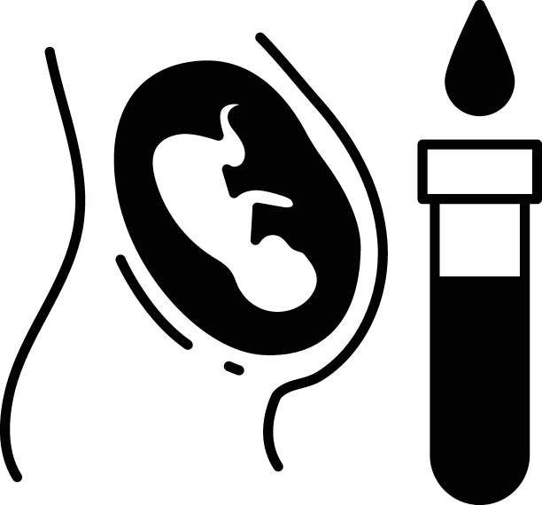 illustrazioni stock, clip art, cartoni animati e icone di tendenza di women belly vector icon design, simbolo di fecondazione in vitro su sfondo bianco, gravidanza e segno ostetrico, concetto di bambino in provetta, - human sperm pregnancy test artificial insemination human pregnancy