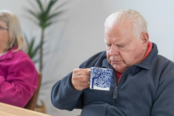 istock Senior Man Drinking Tea or Coffee at Home 1324171488