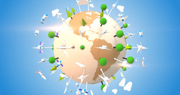 istock Sustainable Resources. Ecological Earth Covered By Wind Turbines. Smart Cities. 1324180713