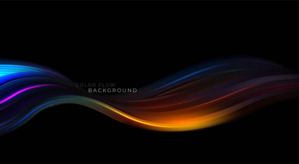 istock Color flow background for cover design. Graphic color background. Colorful dynamic wave flow. Vector illustration 1324184918