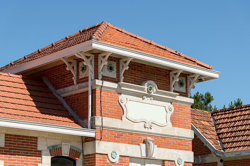 Typical 19th century villa in the old quarter of Soulac-sur-Mer