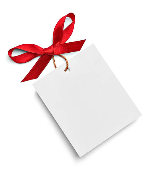 リボン弓カードノートチルストマスお祝いの挨拶 - birthday card envelope invitation blank ストックフォトと画像