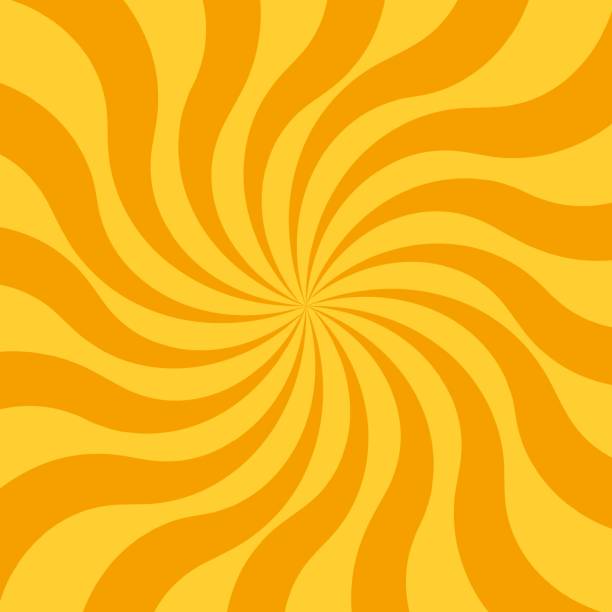 Abstract yellow background with sun ray. Summer vector vector art illustration