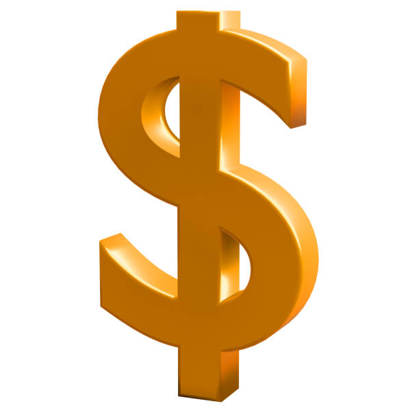istock Finance symbol. Gold dollar sign 1324194941