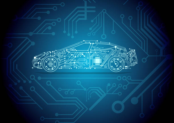 ilustrações de stock, clip art, desenhos animados e ícones de electric car charging battery - recycle - electric motor