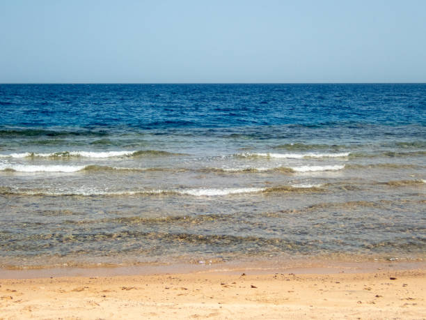 istock View to the sea and empty blue sky 1324213539