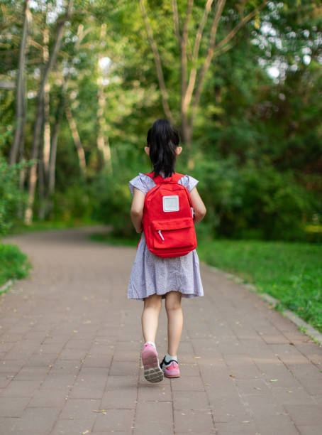 istock Little Girl Go To School 1324219306
