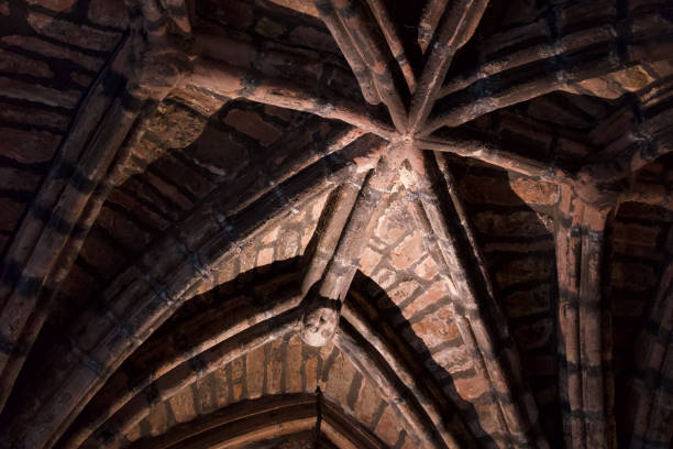 istock Editorial image of interior vaulted ceiling of Chester Cathedral 1324220233
