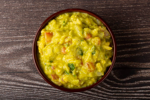 istock Bowl with guacamole on the table. 1324220673
