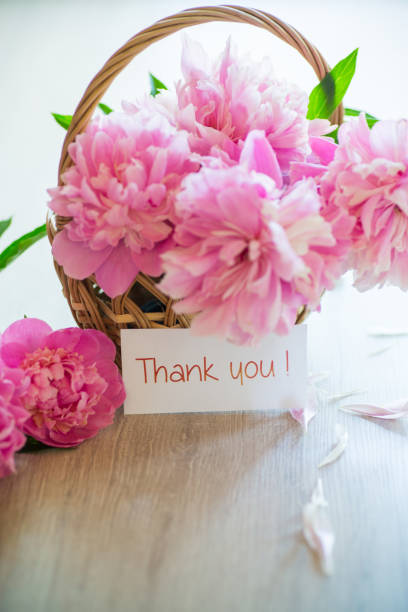 istock several branches of blooming pink peonies on a wooden table 1324223101