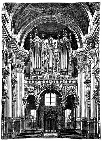 Illustration of a Organ in St. Florian