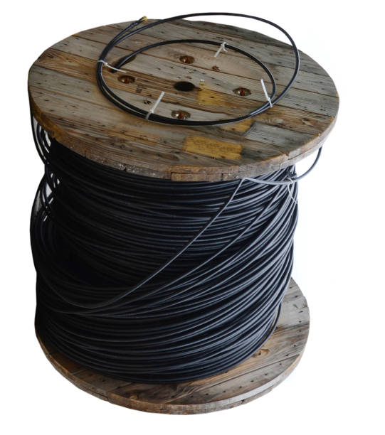 istock A large black cable wooden coil isolated white 1324229164