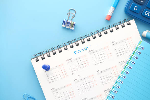 istock deadline concept with calendar and pencil on color background 1324231996
