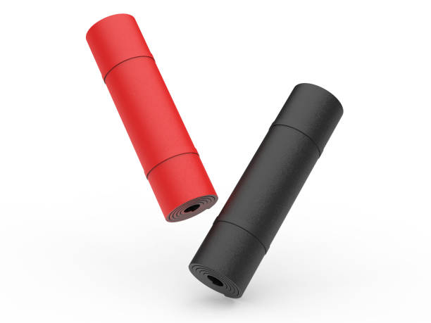 istock Blank yoga mat for branding and mockup. 1324234518