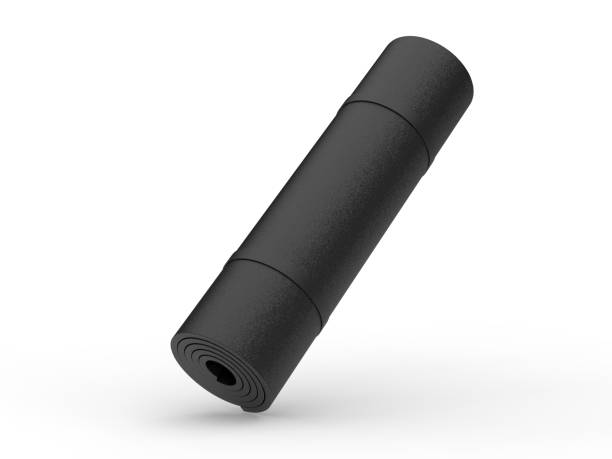 istock Blank yoga mat for branding and mockup. 1324234523